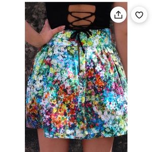 Zara floral skirt